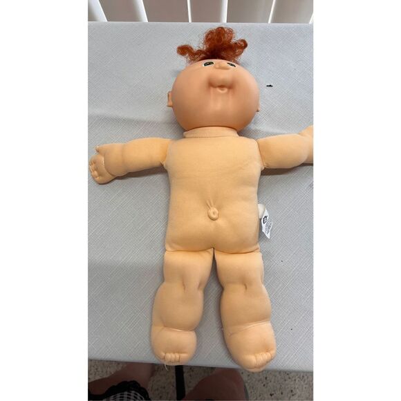 VINTAGE CABBAGE PATCH DOLL RED HAIR GREEN EYES ORIGINAL OUTFIT - Picture 8 of 13